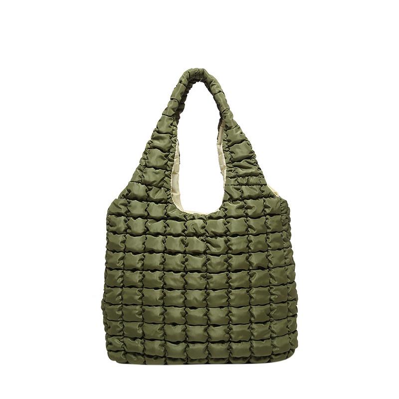 Chic Urban Minimalist Plaid Tote Bag For Women With Large Size And Unique Material