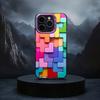 Autism Support Puzzle Pattern Phone Case For iPhone17,16,15,14,13,12,11 Plus,Pro Max Black Candy Silver Phone Case