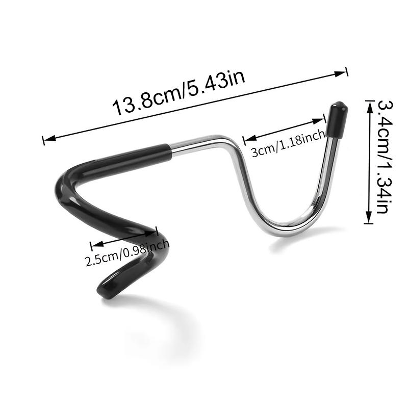 4/8pc Outdoor Camping Pig-Tail Hook Stainless Steel Light Hooks Multifunctional Portable Tent Pole Lantern Hanger For Yard Garde