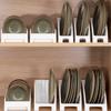 1 Pack Plastic Cabinet Rack Plate And Dish Storage Rack Bowl Cup Rack Multi-Function Storage Rack Kitchen Utensils Rack