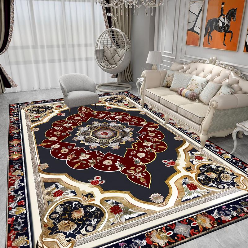 Luxury Style Large Area Persia Carpet Living Room American Style Decoration Home Sofa Area Rugs for Bedroom Soft Floor Mat