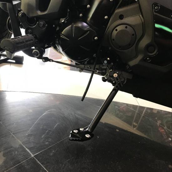 Moto CNC Cavalletto Piede Cavalletto Laterale Estensione Ingrandire Piastra di Supporto del Pad Per Kawasaki VN650 Vulcan S 650 EN650