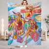 W-Winx C-Club Blanket Beauty Girl Print Flannel Blanket for Home Living Room Bedroom Decor New Year Christmas Gift for Kids