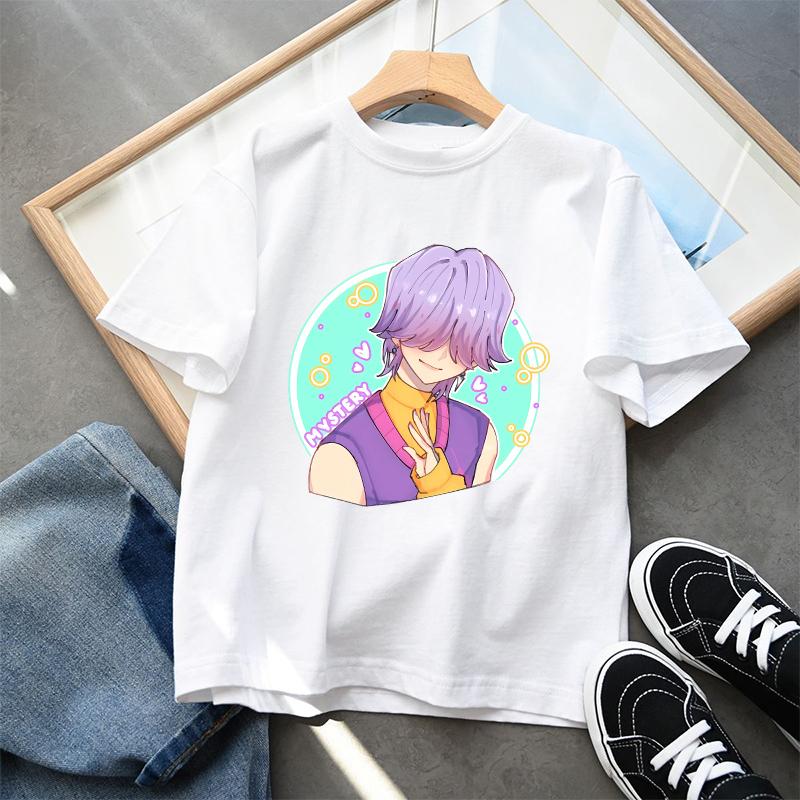 

KPop Demon Hunters Child T-shirt Anime Character Print Short Sleeve Tees Girls Summer Casual Tops Kids Birthday Gifts 170cm