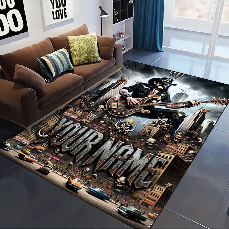 Name Custom Motörhead Carpet Rug for Living Room Bedroom Home Sofa Decoration,Kids play Non-slip Floor Mat