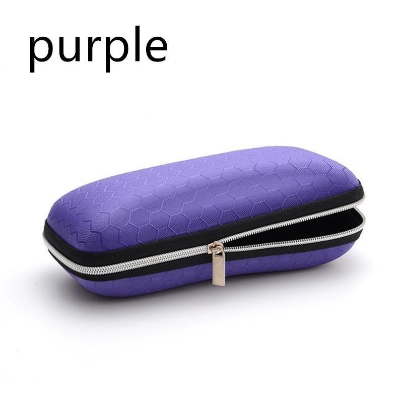 

1 PC New Honeycomb Zipper Glasses Case portable Sunglasses Case Zipper Bag Hard Eye Glasses Case Glasses storage box