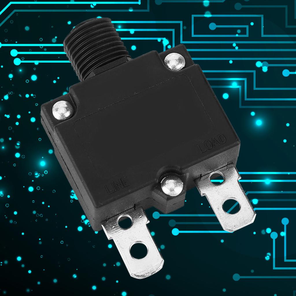 10 Pcs Current Overload Protector Circuit Breaker with Water Proof Cap 125 250Vac 32Vdc(10A)