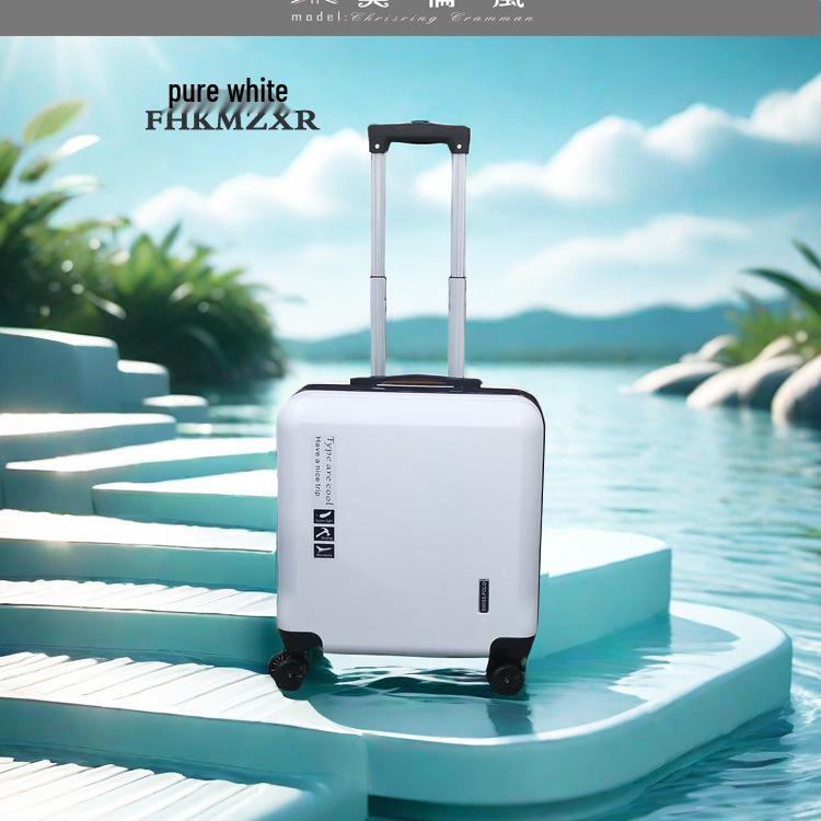 18" Carry-on Travel Suitcase with Universal Wheels and Lock, Sturdy Trolley Case for Students, 20" Version Available