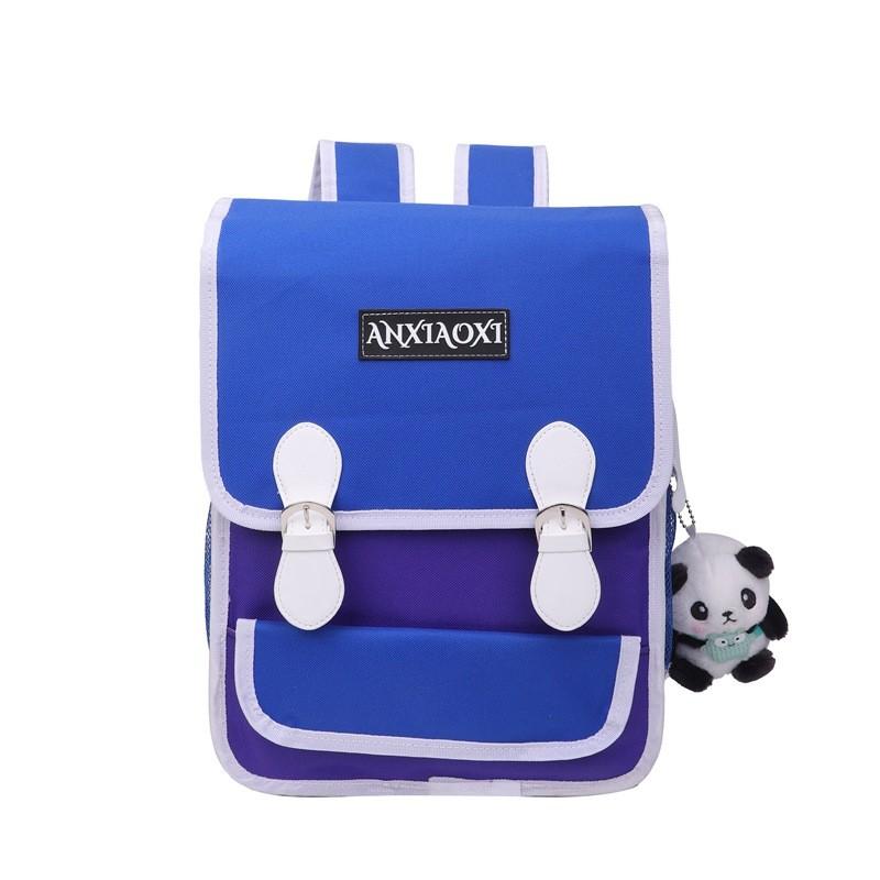 

Stylish Large Capacity Oxford Cloth Backpack For 1-3 Grade Kids With Breathable Design No Pendant синій