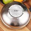 Large Size Pure Titanium Double-Wall Salad Bowl,23 Cm Home Breakfast Bowl Cheese Food Tableware,Snack Bowl Table Kitchenware