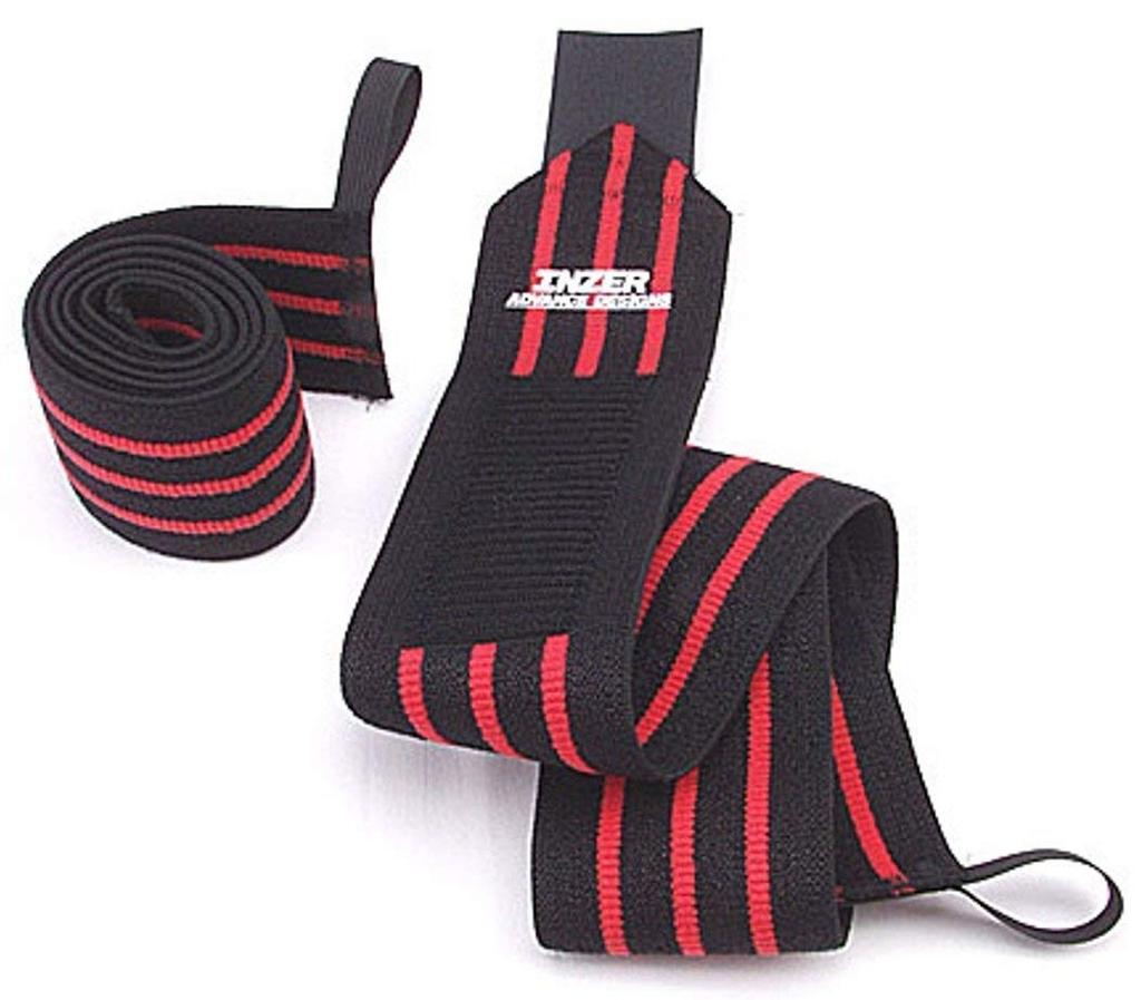 INZER Wrist Wrist Strengthening Support Wraps, (Red, 20) [Product Code]
