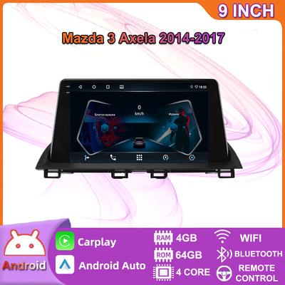 2 Din Android voor Mazda 3 Axela 2014-2017 Autoradio Multimediaspeler Stereo Navigatie met BOSE Carplay Luidsprekers Hoofdeenheid Video