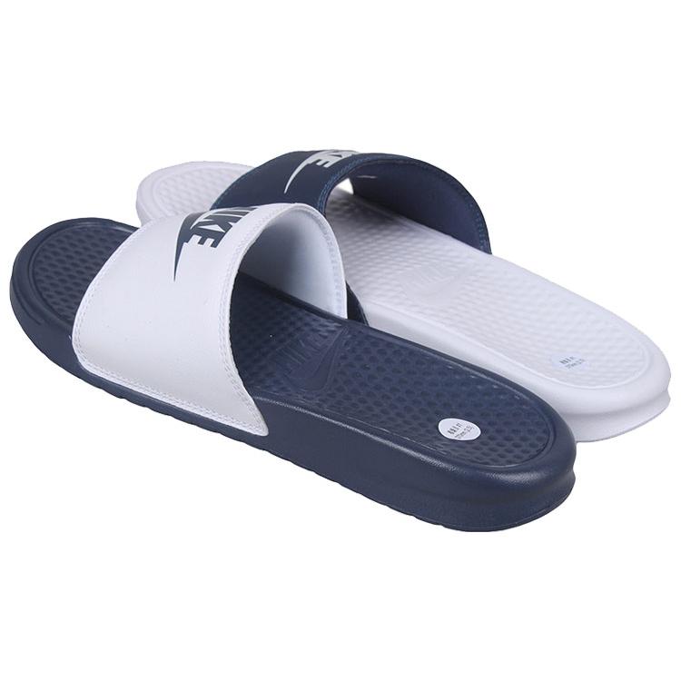 New Nike Benassi Jdi Mismatch Navy/White 818736-410