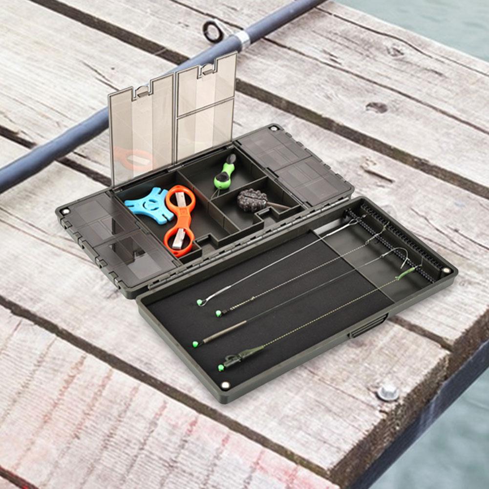 Magnetic Carp Fishing Rig Storage Case Plastic Fishing Line Rig Holder Carp Fishing Rig Container Fishing Accessories