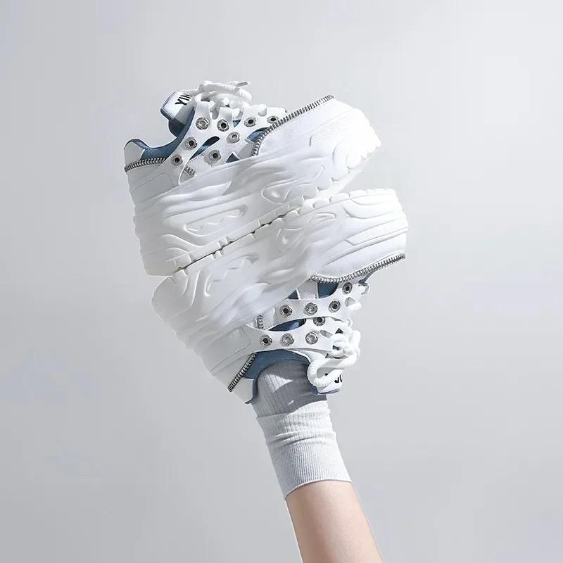 Fashion Lovely Kawaii Women sneakers wedge casual shoes woman sneakers women running shoes woman lace-up female sneakers Loafers Shoes