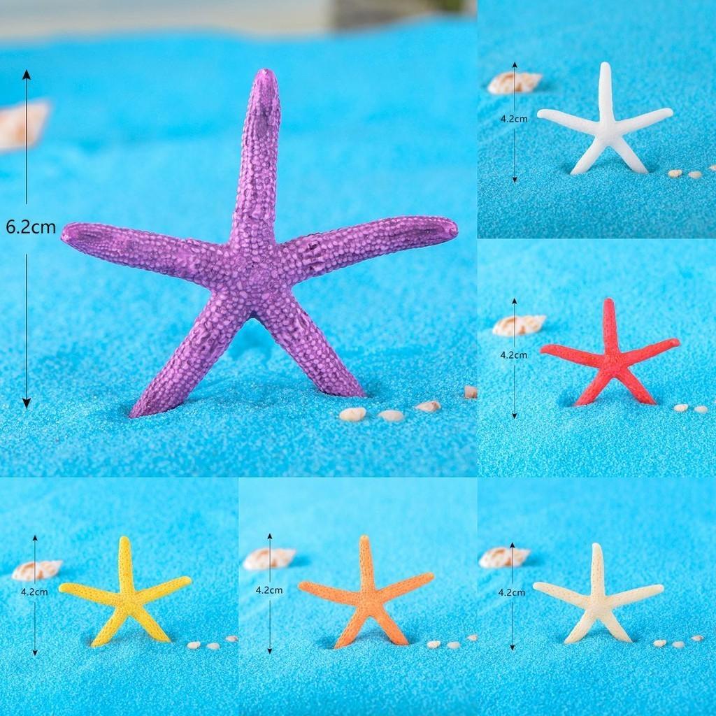 Cute Cartoon Mini Starfish Resin Ornaments For Aquarium And Fish Tank Decoration