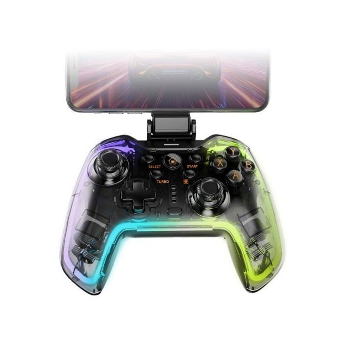 Mars Gaming Mgp-bt2 Gamepad Bluetooth 5.0 Rgb Neon Adaptador Universal Smartphone Hasta 7"