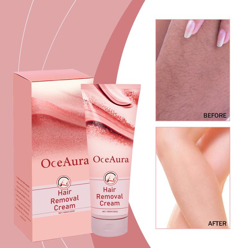 OceAura Body Hair Removal Cream for Women Fast Acting Gentle Depilatory Cream Leaves Skin Clean and Silky for Daily Grooming