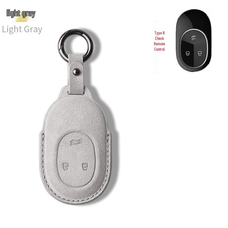 NIO ET5/ET7/ES6/ES8/EC6 Hochwertiges Wildleder Schlüsseletui - Unisex Auto Schutzschale Hülle