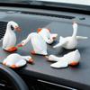 Car Dashboard Animal 6 Pieces Animal Geese Figurine Ornament Funny Dashboard Figures For Vehicle Automotive RV Office Road Trip