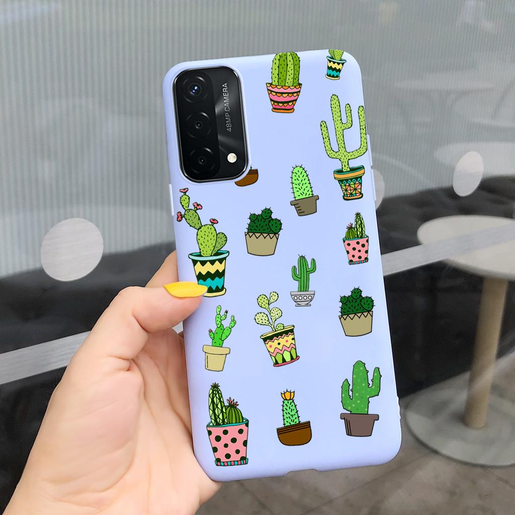 For OPPO A74 Case A74 5G Cover Case Stylish Silicone Candy Color Phone Covers For OppoA74 4G A 74 CPH2219 oppoA74 5G Coque Funda
