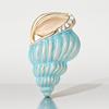 Enamel Alloy Conch Brooch Fashion Suit Cardigan Pin Fine Detail New Creative Accessory for Women PD2529