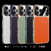 Luxury Gilt First Layer Cowhide Leather Case for iPhone 17 Pro Max Air 17Pro Fine Hole Lens Electroplating Soft Edge Back Cover