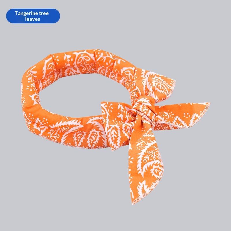 Pet Cooling Ice Scarf Anti-Heatstroke Breathable Adjustable Collar for Dogs Cats Summer Daily Walking
