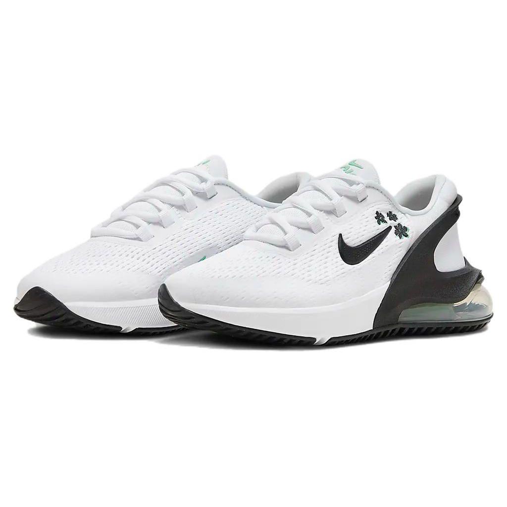 Nike Air Max 270 Go Fl Mesh Casual Versatile Shock Absorbing Durable Low Top Kids Sneakers Kids sneakers White Black FV0513-100