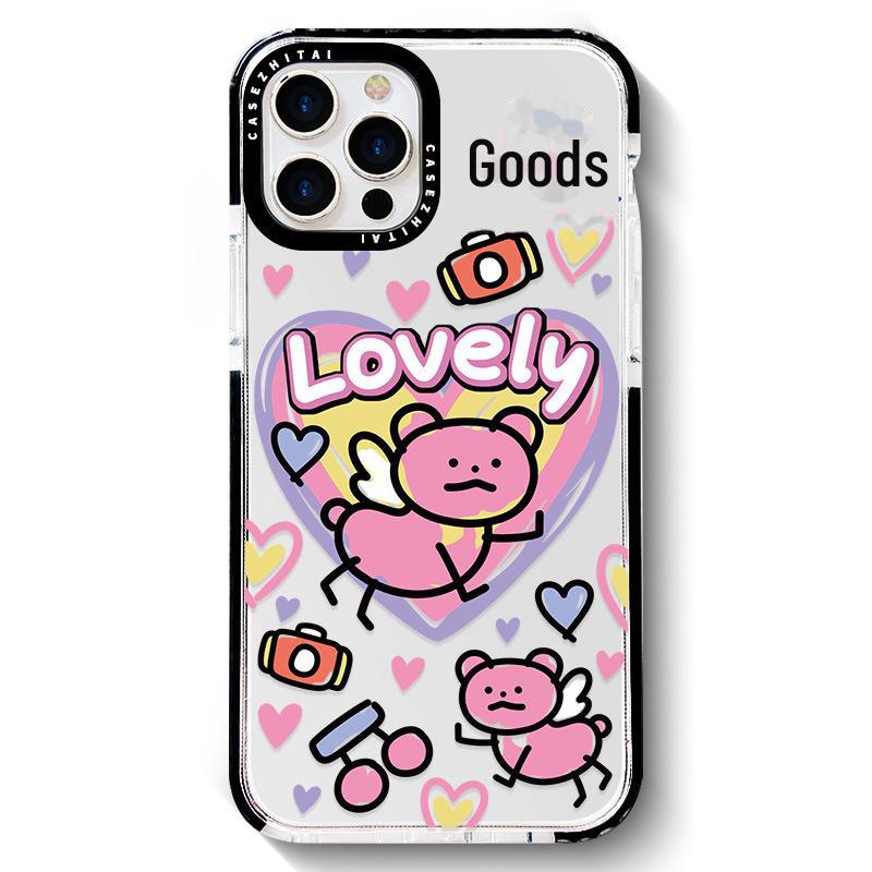 

Двухцветный защитный чехол Zhitai Black Circle для iPhone 15/14/11 Pro Max/XS/XR iPhone 11 Pro