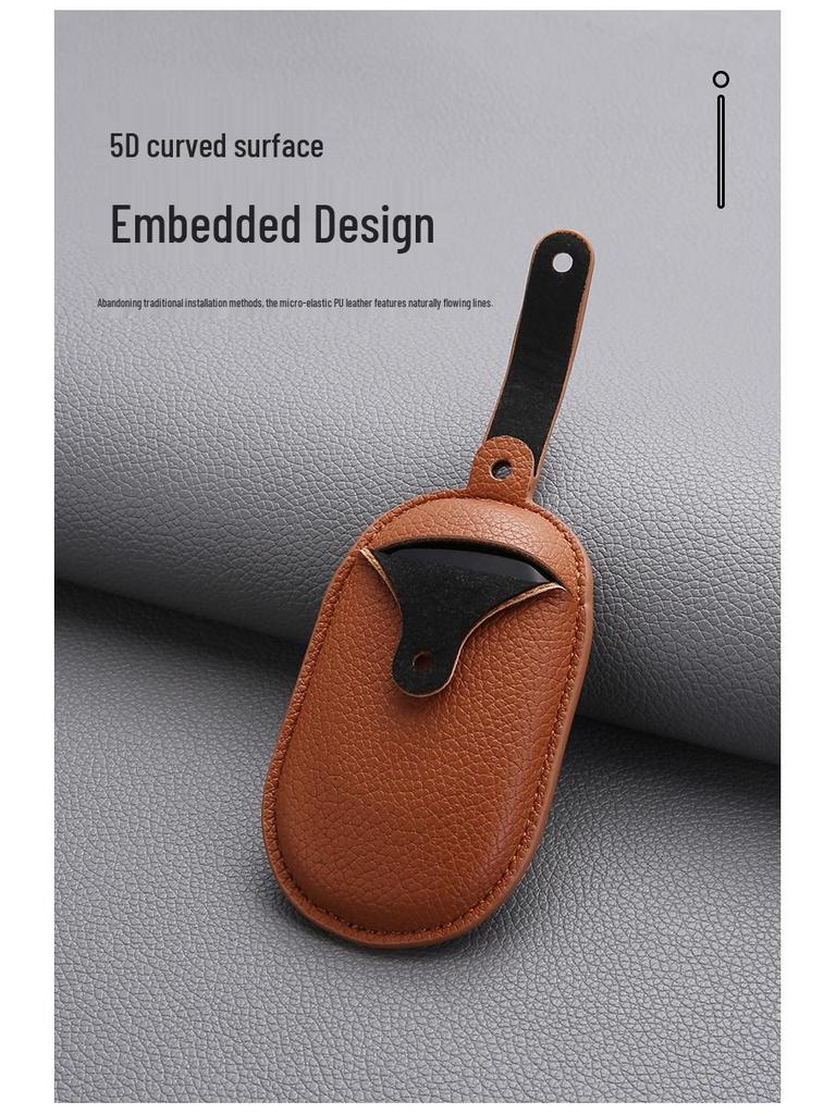 Geely Key Case in Genuine Leather for Xingyue, Boyue, Galaxy, Xingyuan, Emgrand, Xingrui, BinYue, ICON, and BinRui Models.