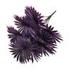 Purple Artificial Palm Tree Realistic Faux Palm Tropical Leaves Fake Palm Branches for Halloween Christmas Indoor Outdoor Decor
