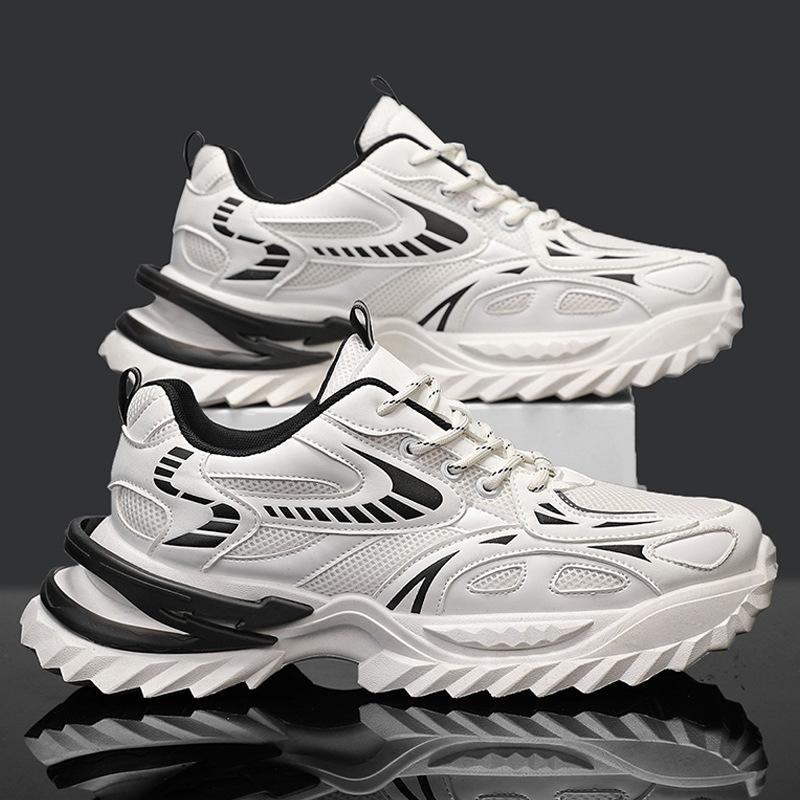 

Men s wear-resistant outdoor sports shoes autumn platform heightening men s shoes versatile casual shoes black travel shoes dad shoes 44 бежевый