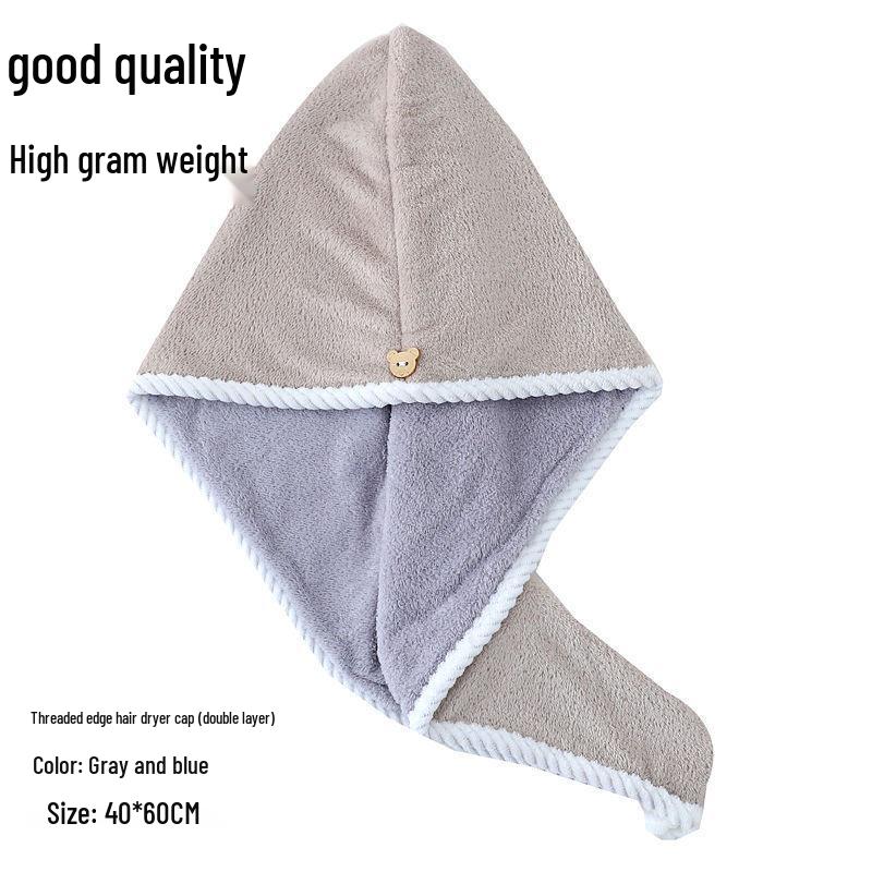 Women's 2025 Quick-Dry Double-Layer Headscarf Towel Cap