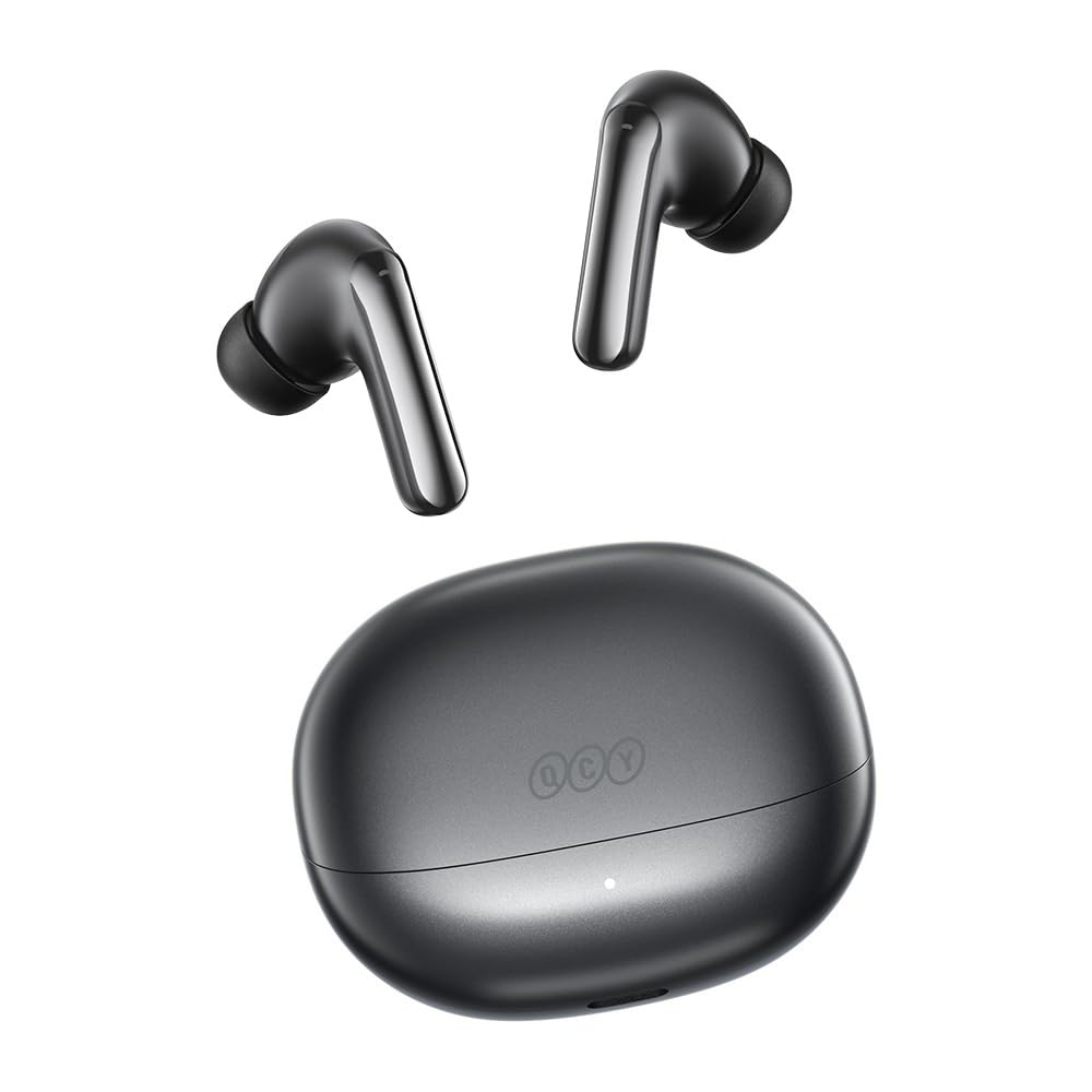 

QCY MeloBuds N20 Wireless Earbuds, 50dB Noise Cancelling, 13mm Drivers, Bluetooth 6.0, Ambient Sound Capture Mode, Multi-Point Connection, Clear