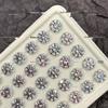 Octagonal Queen Cut Zircon Gem, 6/8mm, Super Sparkle Coated for DIY Jewelry