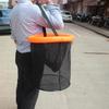 Collapsible Floating Fishing Bait Basket Bright Orange Fish Keeper Live Fish Net  Outdoor Sports