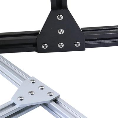 1pcs T/L Type 5 Hole Joint Board Plate Corner Angle Bracket Connection Joint Strip for 2020 3030 4040 Aluminum Profile