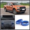 2Pcs Volume CD Switch Knob Ring Cap Cover Trim Blue For Ford Ranger 15-18