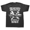 Neuheit Super Flugzeugmechaniker Echter Mann Repariert Flugzeug Klassische T-Shirts Grafik Streetwear Kurzarm Geburtstagsgeschenke T-Shirt