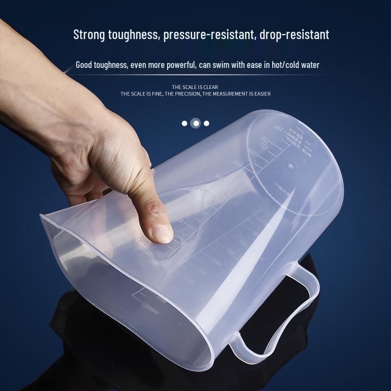 5L & 2L Transparent Thickened Graduated Measuring Cup for Household or Engine Oil Use