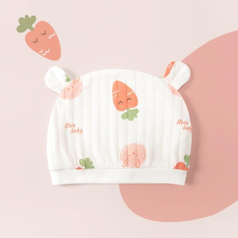 Rivestimento in Cotone Berretto Fetale per Neonato Berretto a Cuffia Colori Caramella per Neonato Stampa Carina Bambine Bambini Cappello in Cotone cotone pulito Primavera Autunno