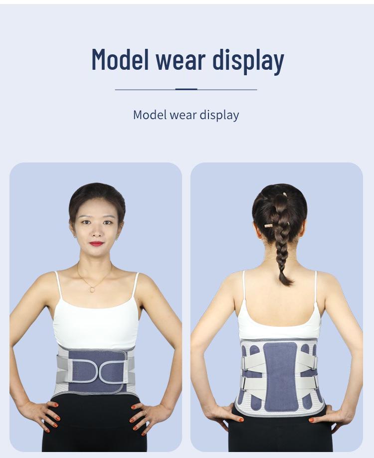 Internationaler verstellbarer Lendenwirbelstützgürtel mit abnehmbaren Stahlplatten für alle Jahreszeiten - Für mittlere und ältere Menschen