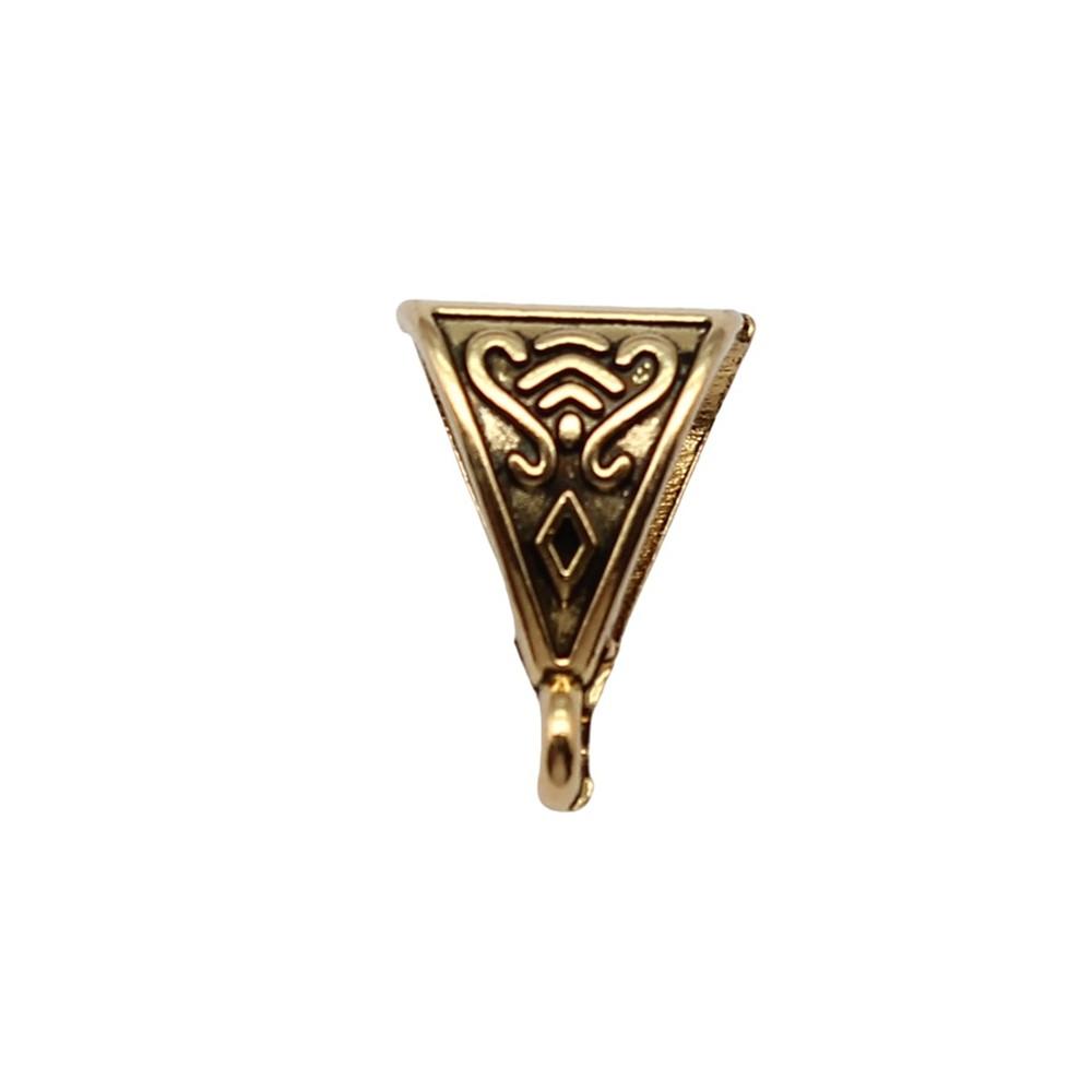 Antique Twisted Pattern Bail Connectors For Charm Attachments Craft Jewelry Accessories