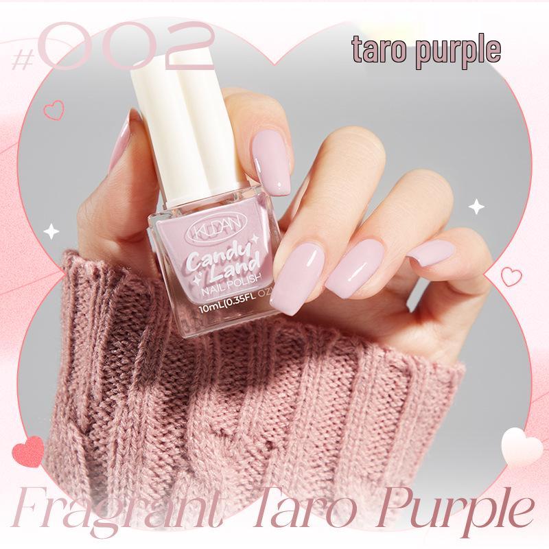 Candy Land Quick-Dry Water-Based Peelable Nail Polish - Long-Lasting Glitter Nude Care