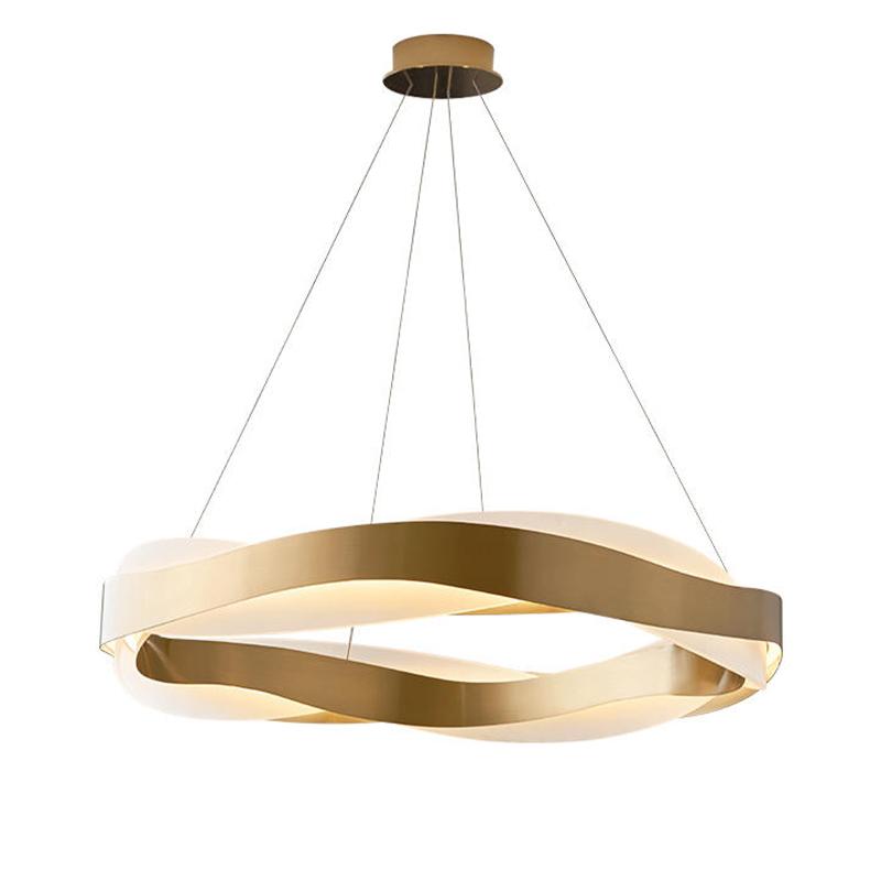 New Modern Gold Pendant Lamp Nordic LED Three Color Dimming Chandelier for Living Room Bedroom Restaurant Decor Hanging Lighting