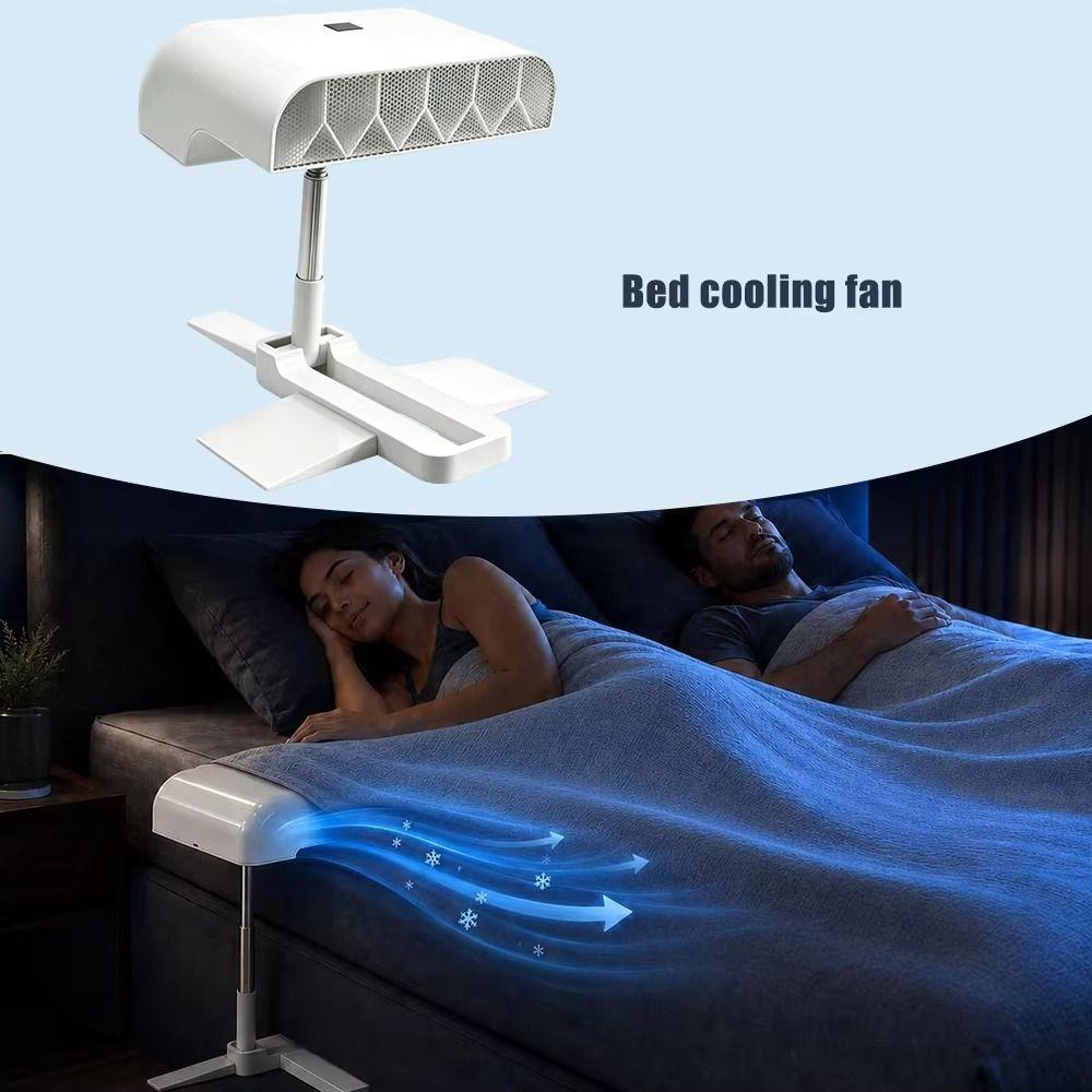 5 Adjustable Wind Speeds Bed Air Circulator Bed Circulation Fan For Sleeping