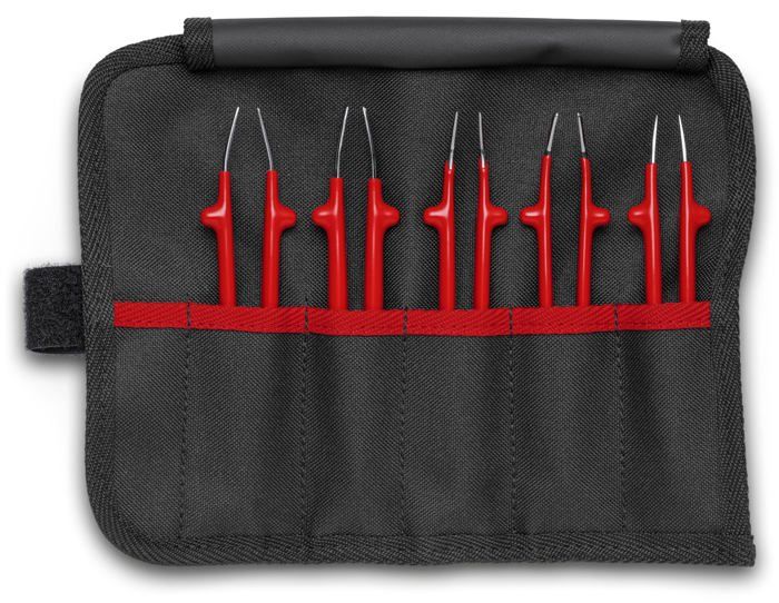 Jeu de pinces - Knipex - 92 00 04 - Acier inoxydable - 5 pièces - Trousse de transport