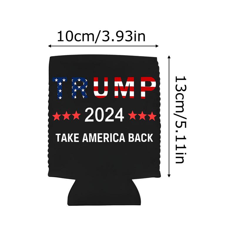 Beer Can Sleeve 12X Independence Day Beer Insulated Cover Neoprene Can Wrap For BBQ Supplies Celebration Outdoor Wedding Picnic