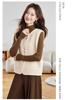 Gilet cardigan tricoté à col rond tendance pour femmes automne 2025 - Haut pull polyvalent pour petites